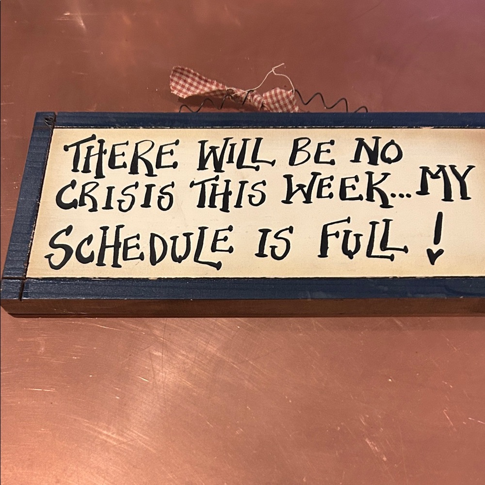 Charming Black and Cream Wall Sign